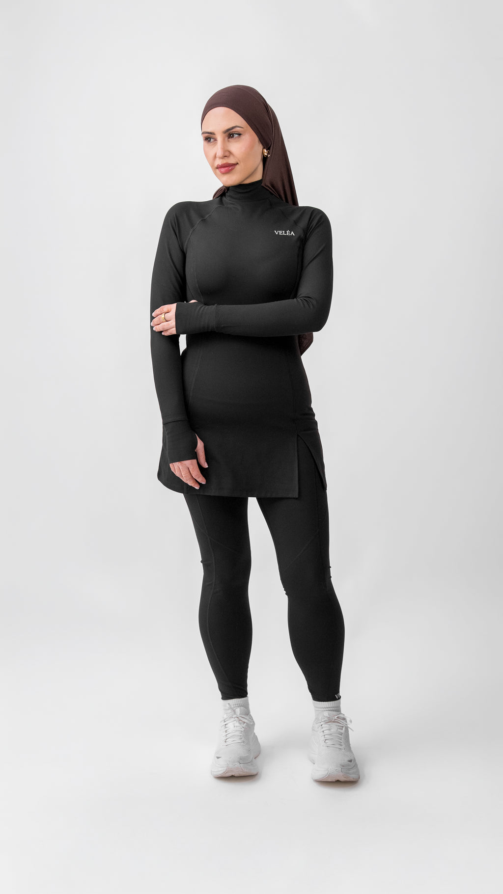 Éclipse Edition high-rise legging, four-way stretch modest activewear